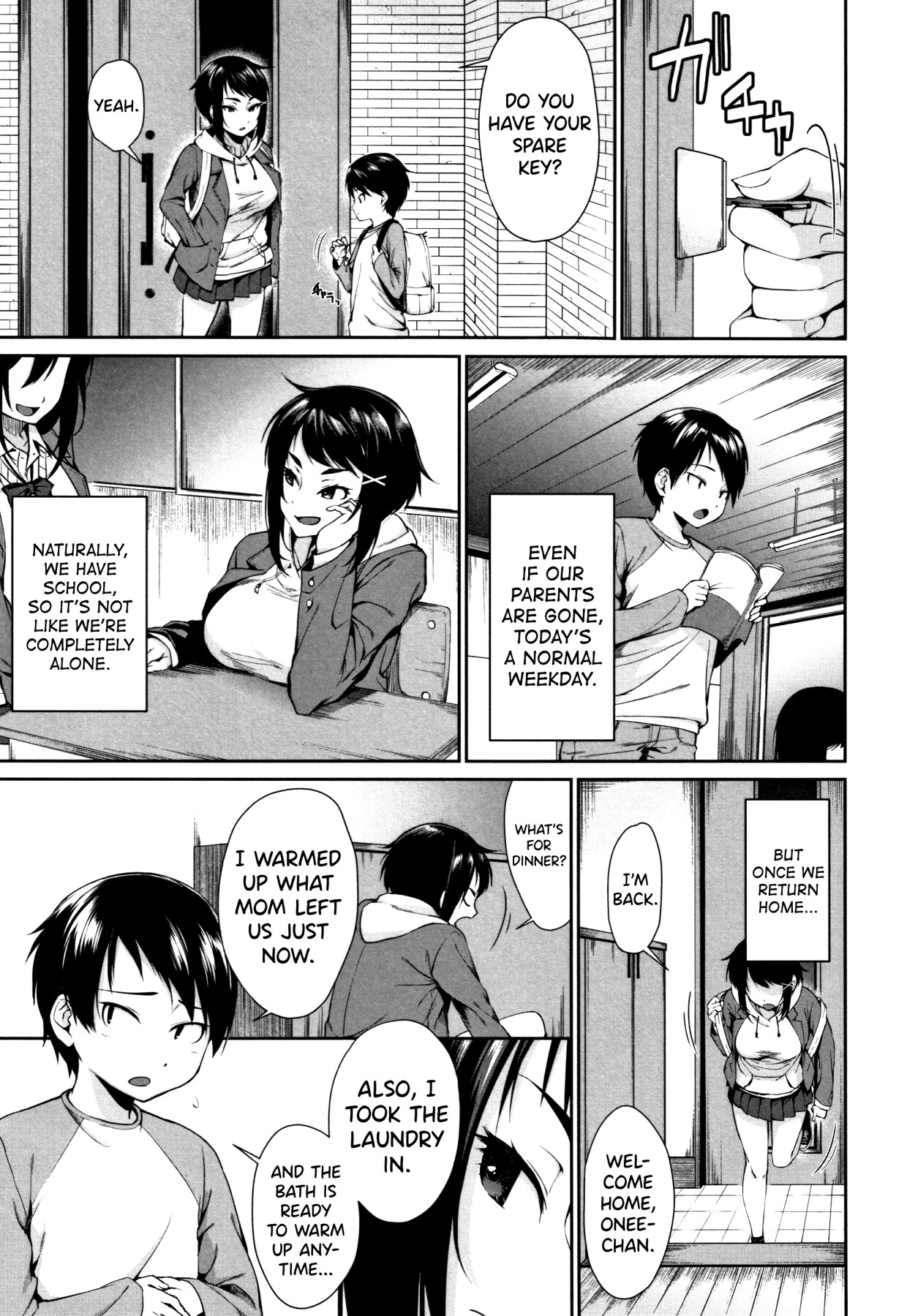 Hentai Manga Comic-Come with your sister!-Read-48